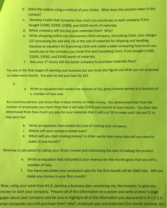 the grading rubric) Opening a business one must think of marketing strategies