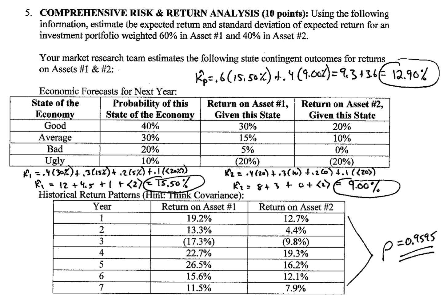  How is p calculated? Excel can be used. I found that