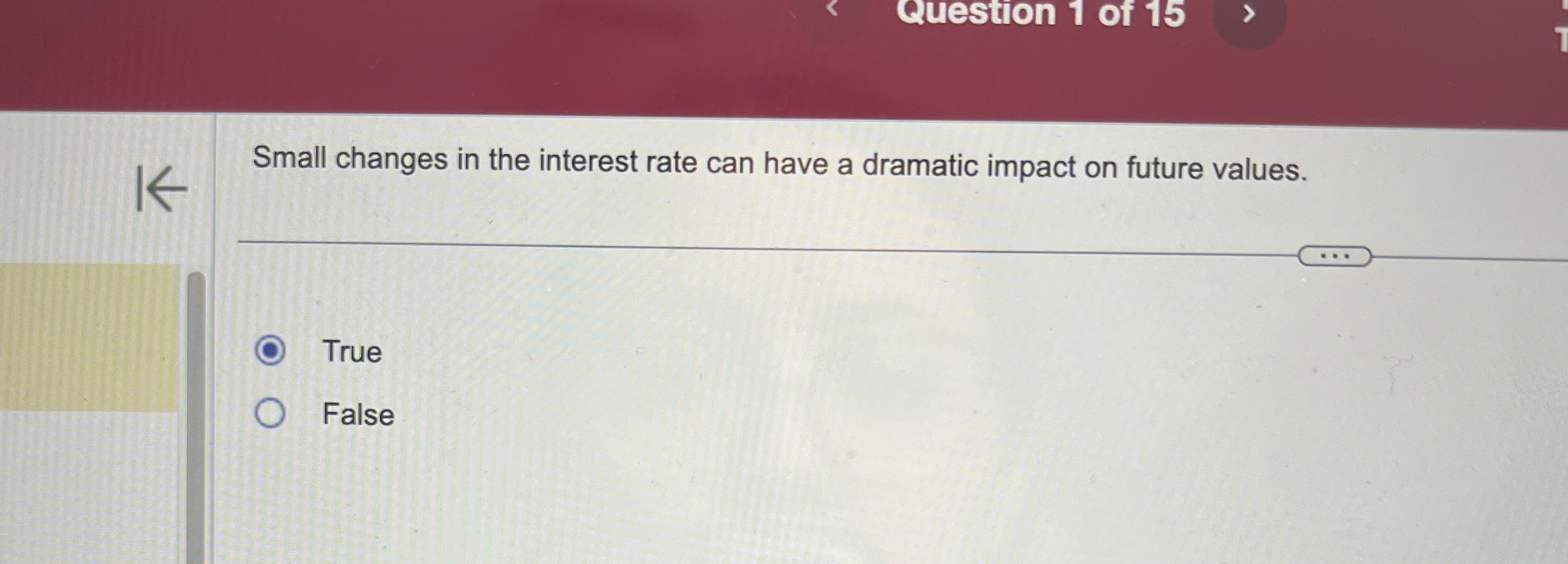  Small changes in the interest rate can have a dramatic impact