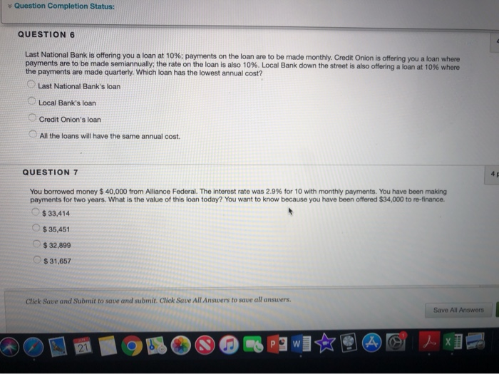 with $2.5 million. Your professor is afraid that if he made annual