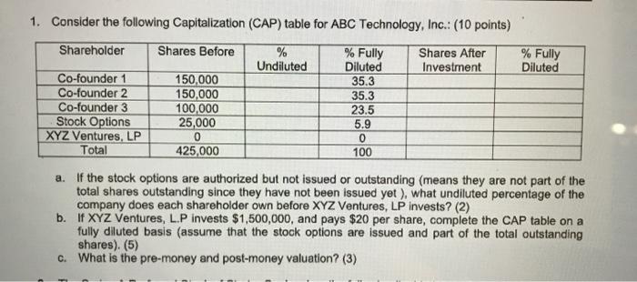 Please answer all. I will rate, thanks 1. Consider the following Capitalization