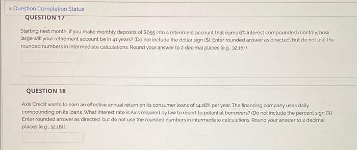  Question Completion Status: QUESTION 17 Starting next month. if you make