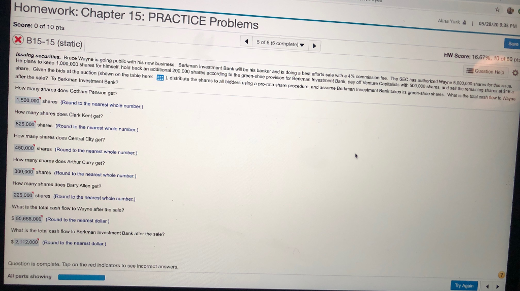  The second picture has the right values that I need help