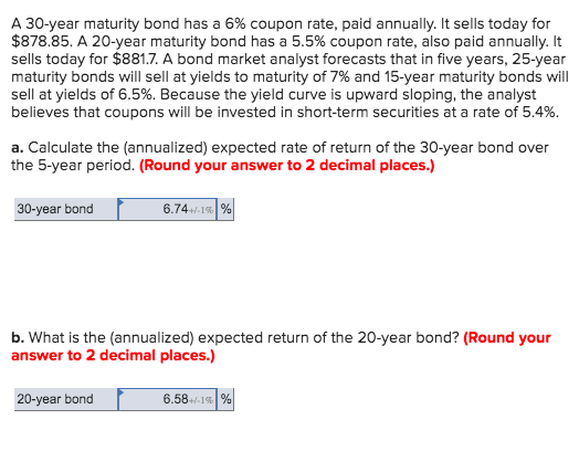 How do i calculate this in excel? A 30-year maturity bond has