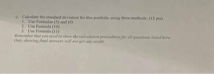 covariance, and correlation coefficient using the formulas illustrated on PowerPoint slides. However,