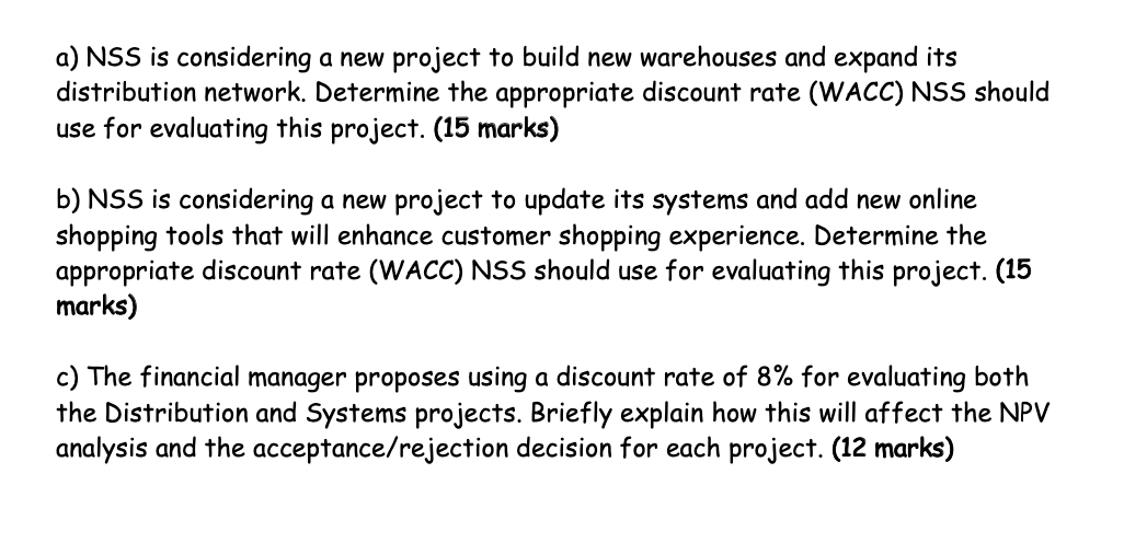 (42 marks): You are advising NS Shop (NSS), a leading Canadian e-commerce