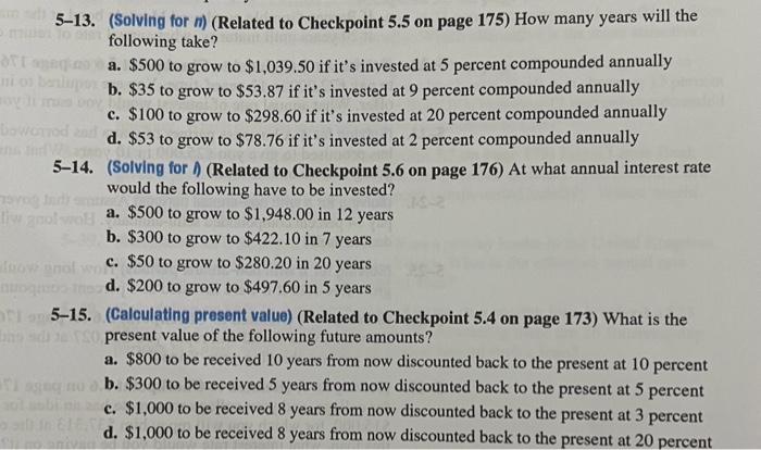 annuity) Calculate the future value of eatid the following streams of payments.