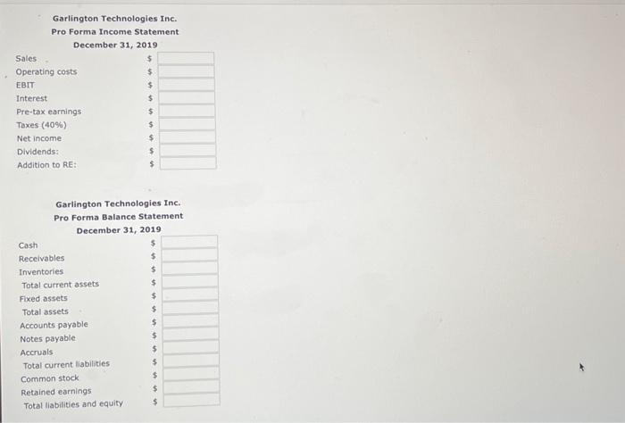 fenancial statements are shown below: Balance sheet as of December 31,2018 Suppose