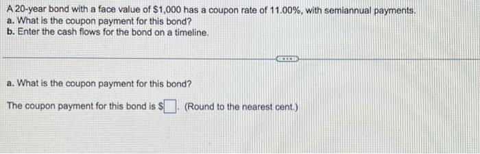 please solve both A & B for a like A 20-year bond