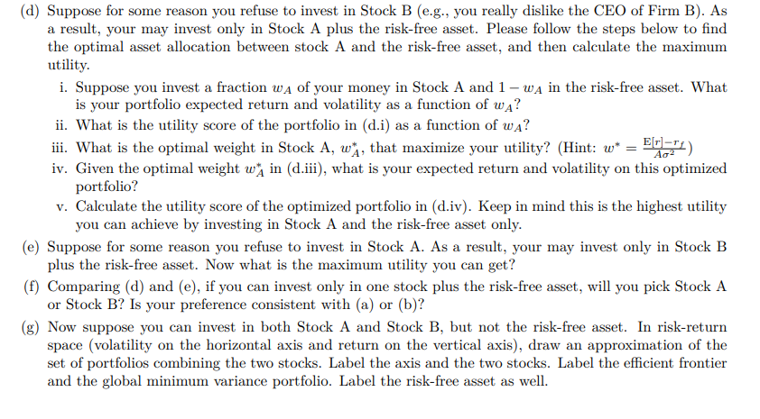 asset allocation. The ultimate goal is to find the optimal asset allocation