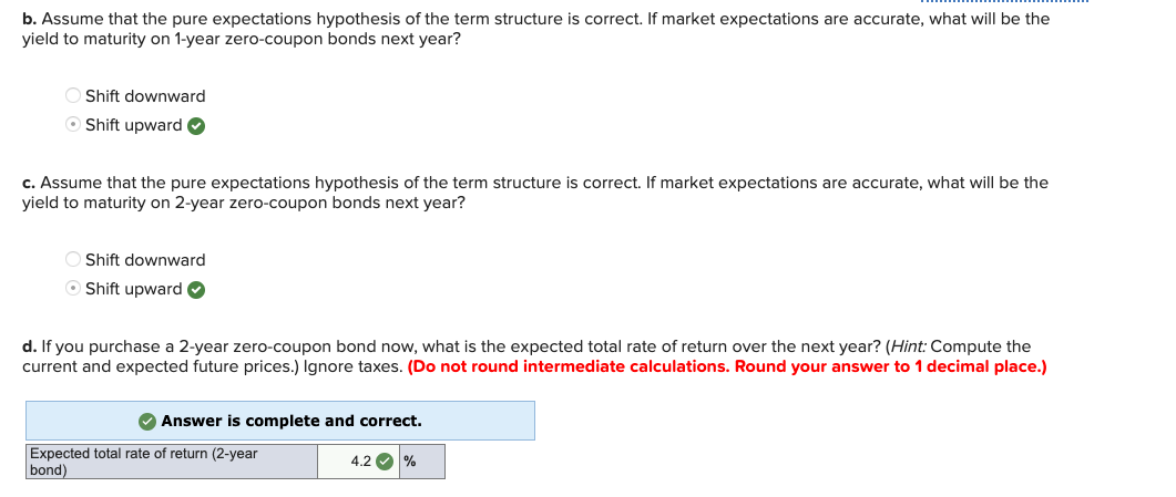 as follows: Maturity (Years) YTM ($) 4.2% 6 7 a. What are