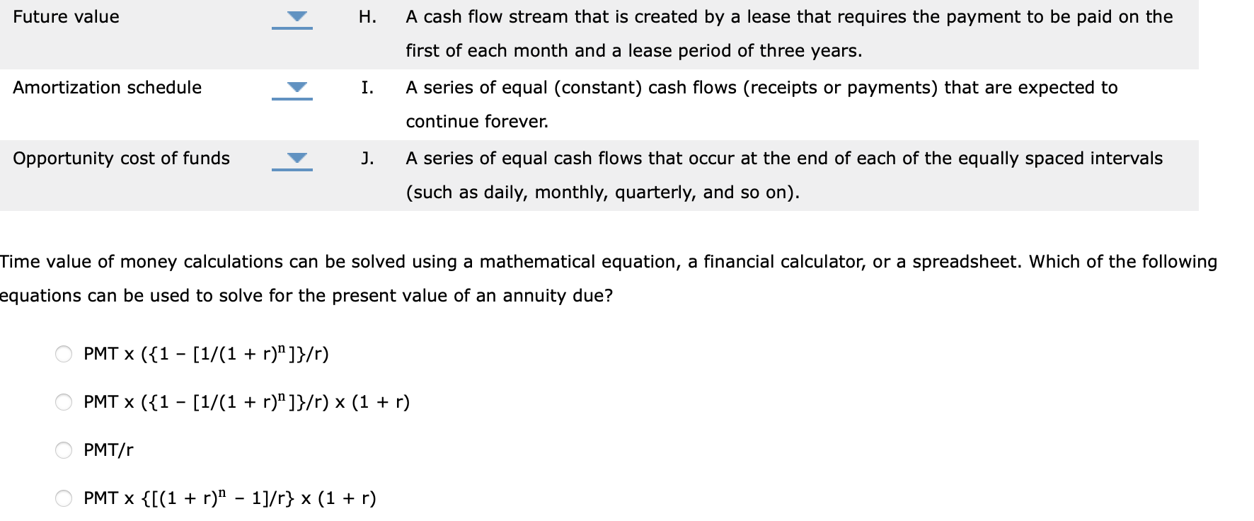 precise use of the language of the field. Match the terms relating