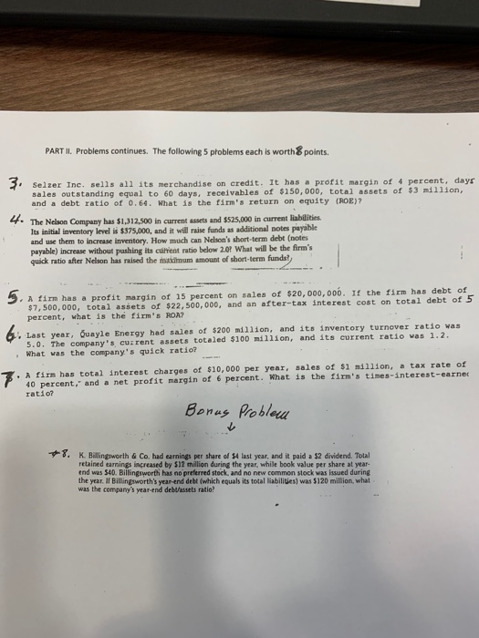 your GREEN/BLUE BOOK. NO work, No Credit, even if your answer is