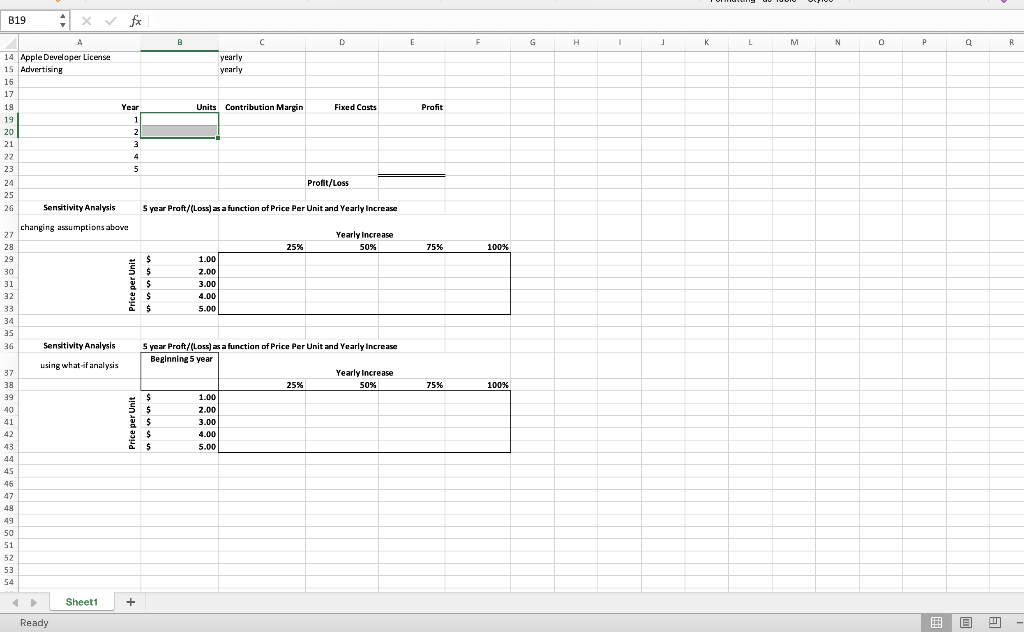 formulas given a business scenario and Excel spreadsheet. Directions: Download the Excel