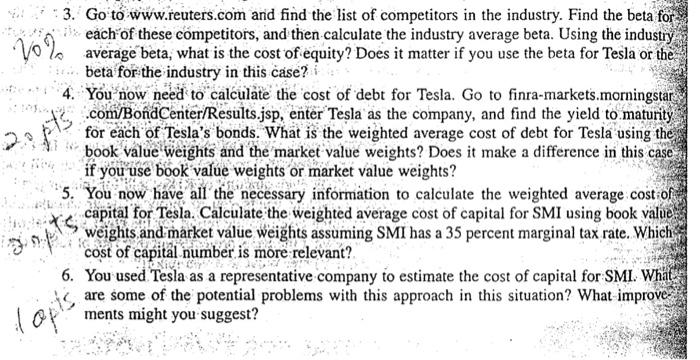 OF CAPITAL FOR SWAN MOTORS You have recently been hired by Swan