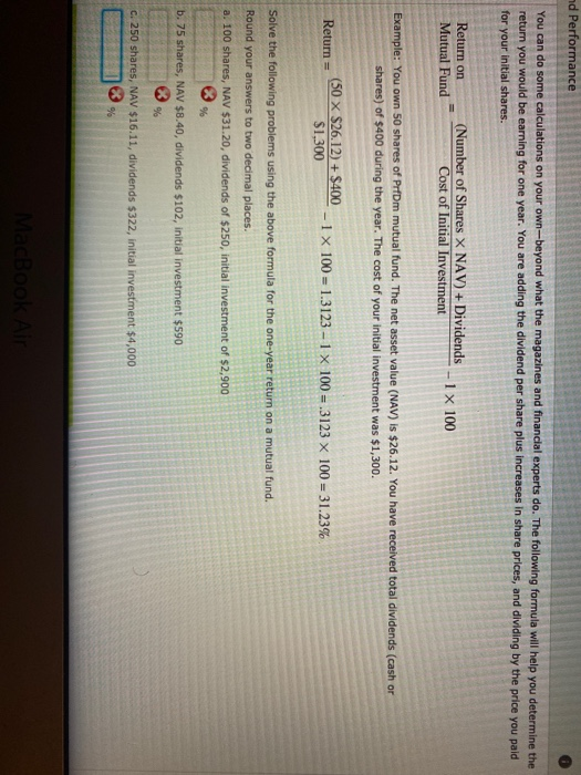  nd Performance You can do some calculations on your own-beyond what