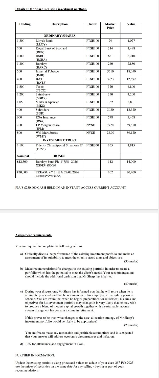 Introduction is needed for each question. Question has to be answered based