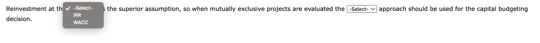 they have risk characteristics similar to the firm's average project. Bellinger's WACC