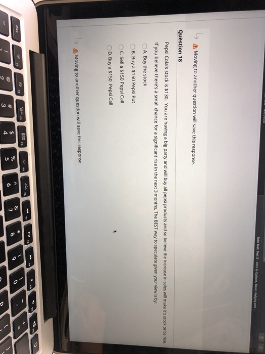  Moving to another question will save this response. Question 18 Pepsi