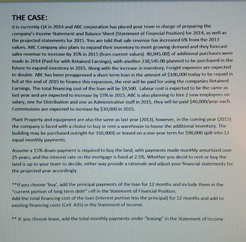 found in Moodle. (ABCCompAssignment1.xlsx) Work in your Group to follow the steps