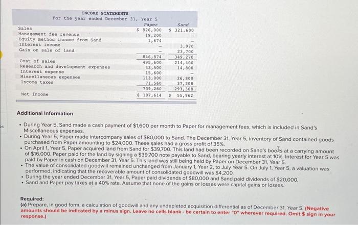 follow the format of the table when solving the question. thanks Paper