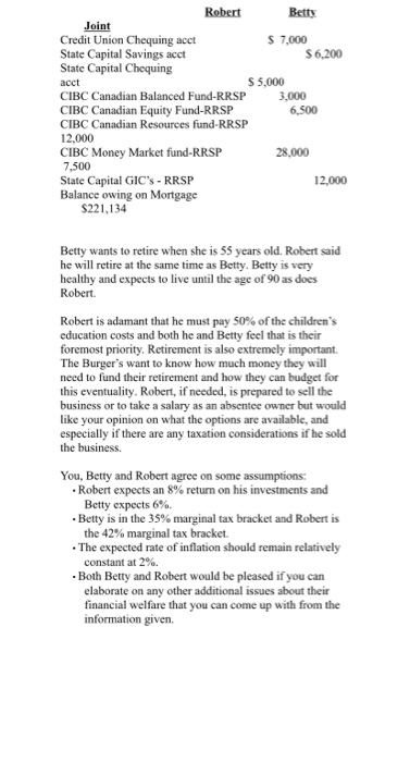 she introduced you to her husband Robert, whom she married three years