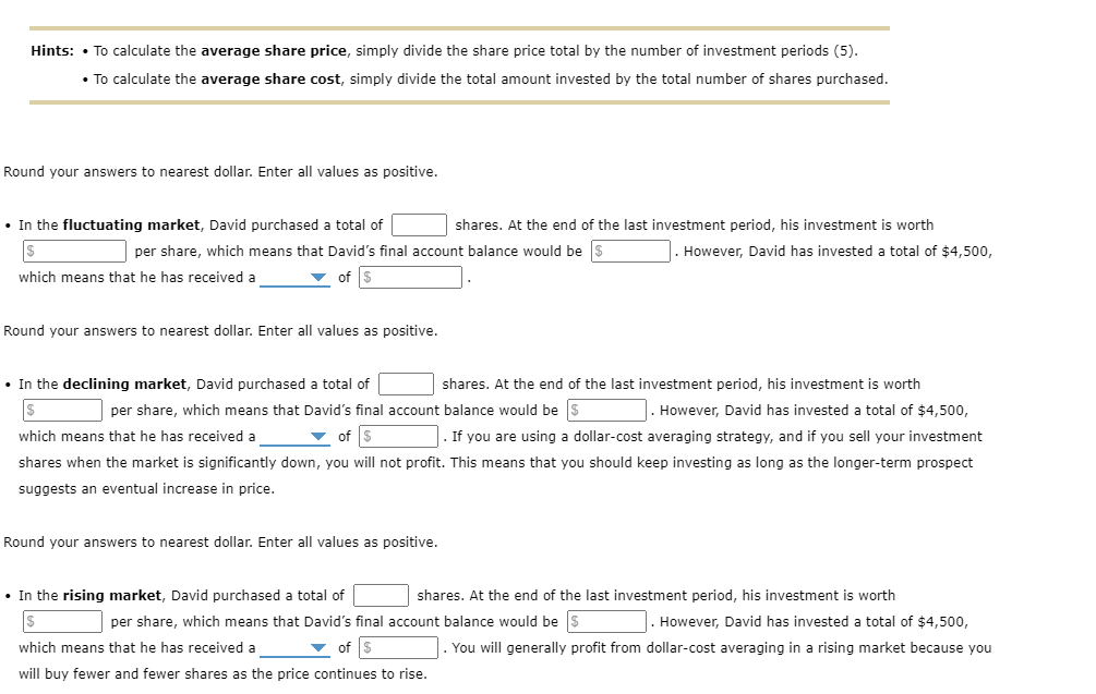 of your overall investment portfolio that you have invested in various categories