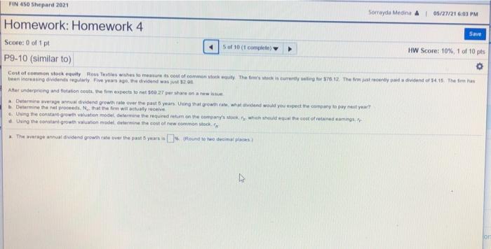 1 pt 5 of 10 ( complete HW Score: 0%, 0 of