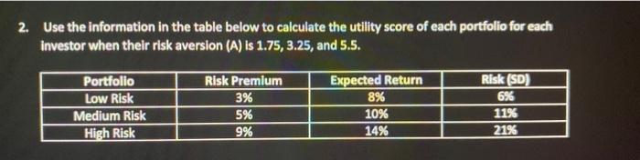 please answer much needed for class!! thank you!!! Use the information in
