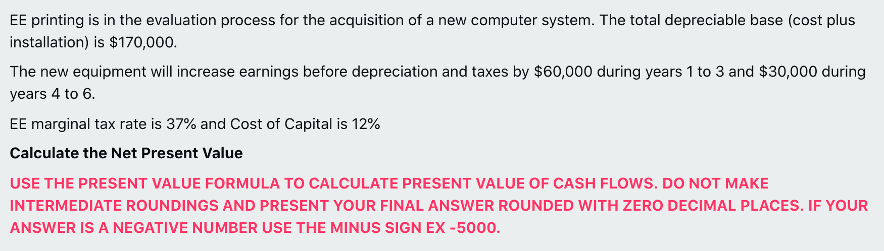 undefined EE printing is in the evaluation process for the acquisition of