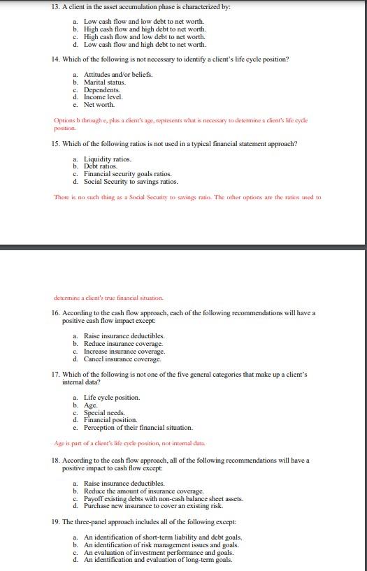 Analyzing the client's financial status. c. Gathering data. d. Implementing the plan.