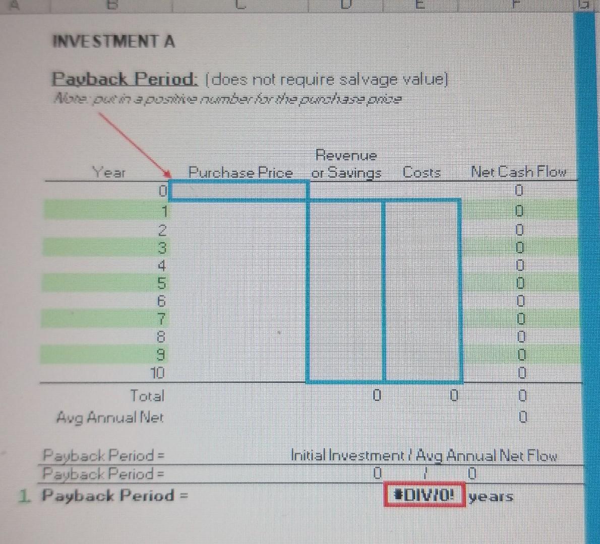 to answer it? Capital Investment Information Investment A Investment B Real Interest