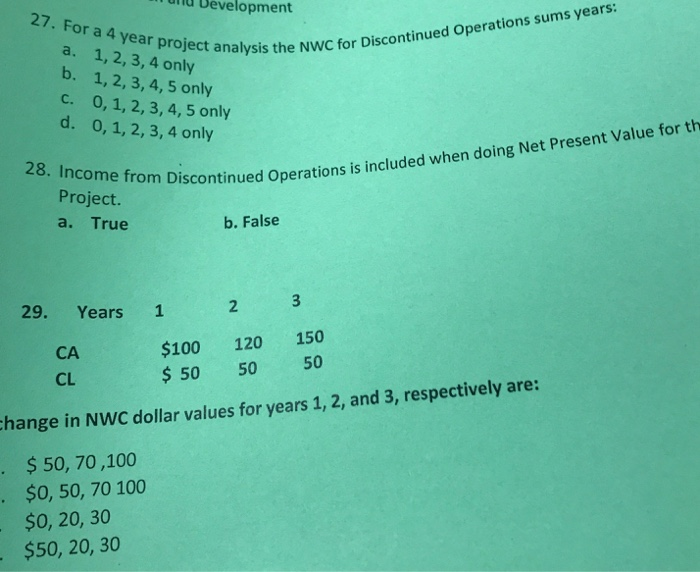  answer all for thumbs up please un Development 27. For a
