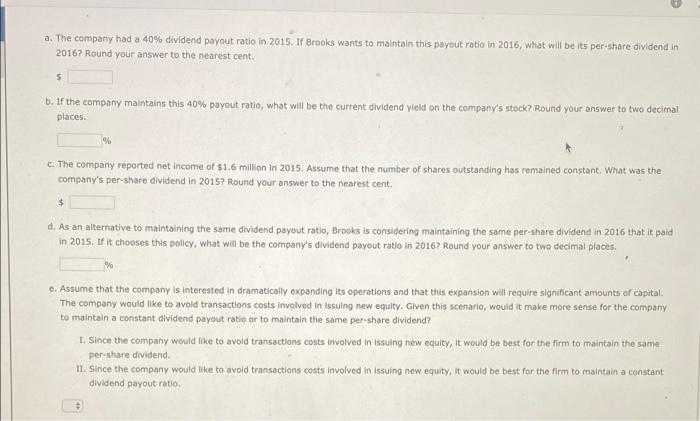 to report the following 2016 income statement (shown in thousands of dollars).