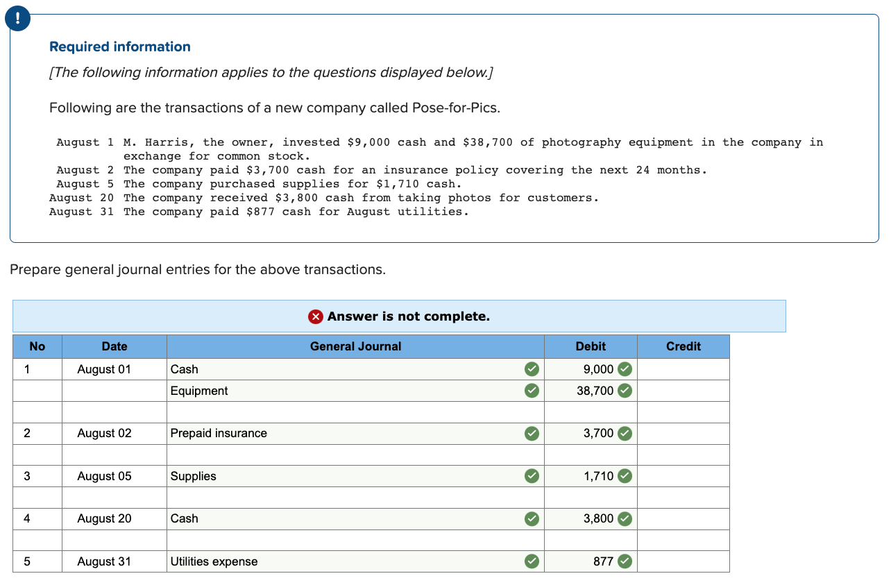 help finish the answer help Required information [The following information applies to