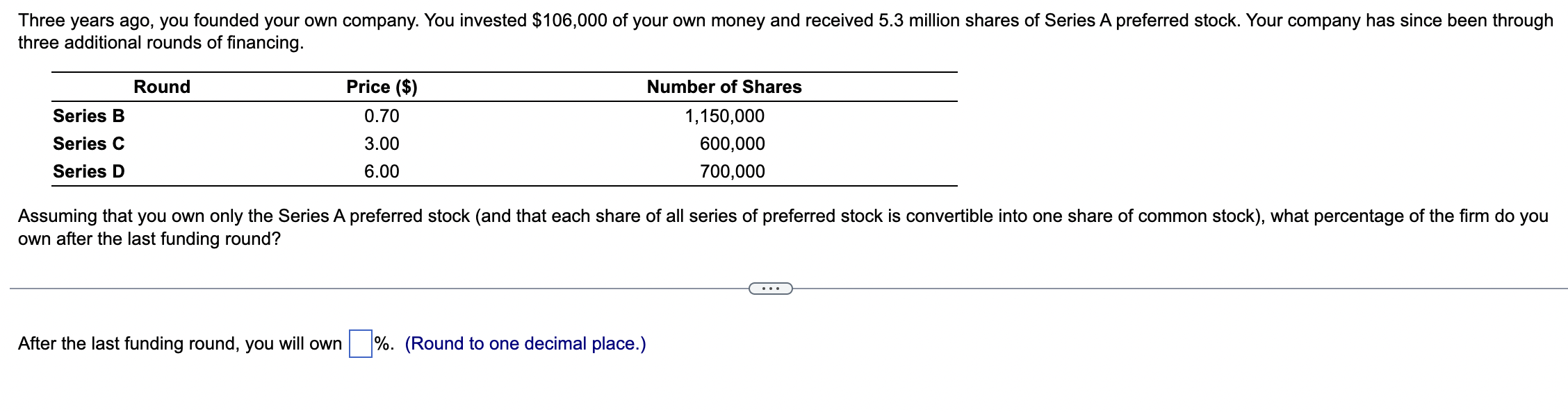 Please provide specific answer for each part of the question and according