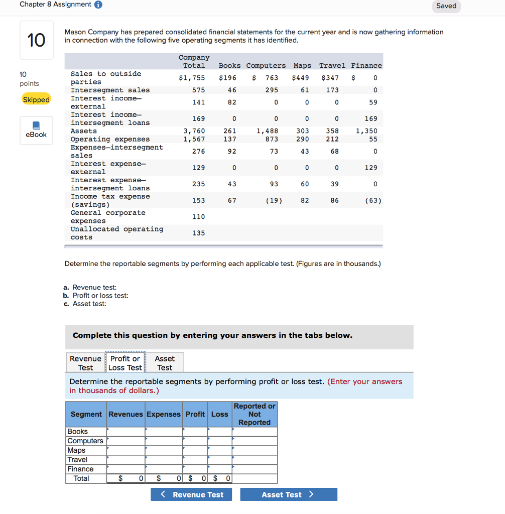 financial statements for the current year and is now gathering information in