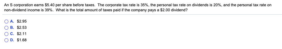 the following? A. an EAR of 10.74% B. an EAR of 26.84%