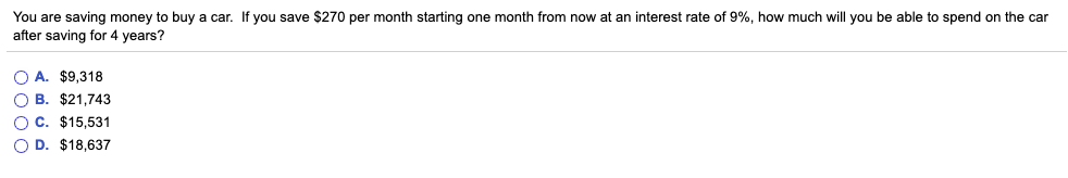 C. an EAR of 13.42% 0 D. an EAR of 16.1% An