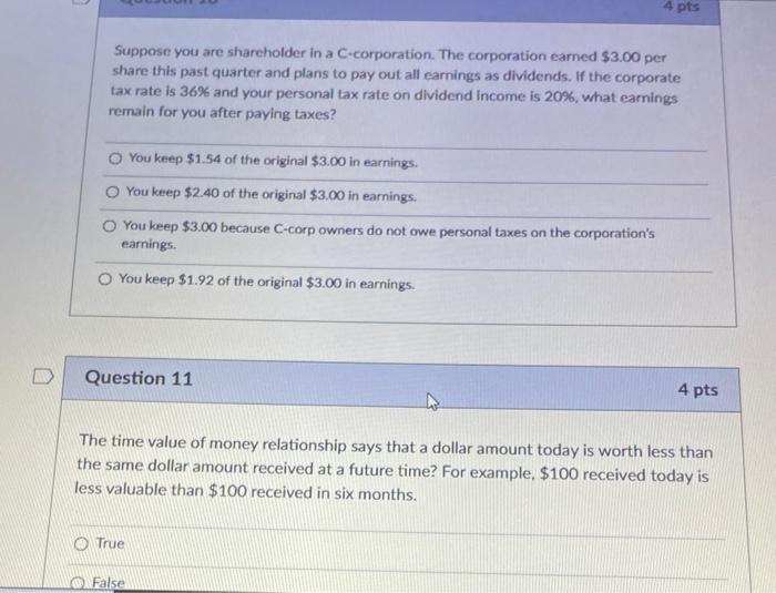 The corporation earned $10.00 per share this past quarter and plans to