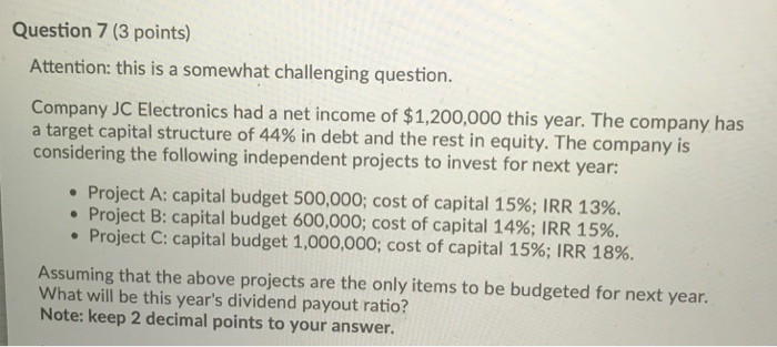 and the company's original unleveraged beta is 1.57 (before the company borrowed