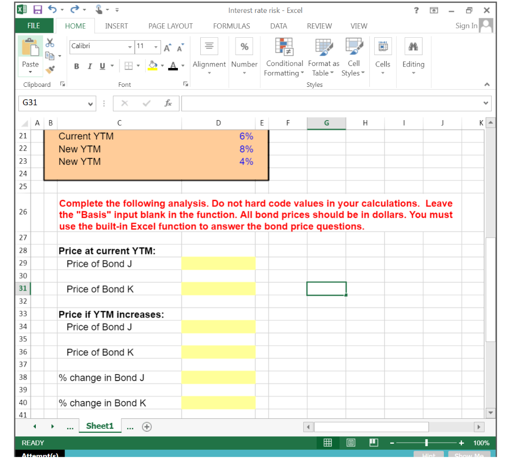 INSERT PAGE LAYOUT FORMULAS DATA REVIEW VIEW Sign In Calibri 11 -