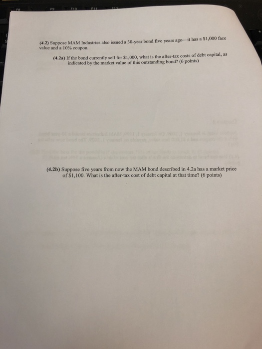 EXCEL using please! Thank u ! Question 4 Suppose today is January
