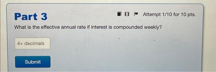 let an expert answer. Problem 17 Intro The quoted interest rate is