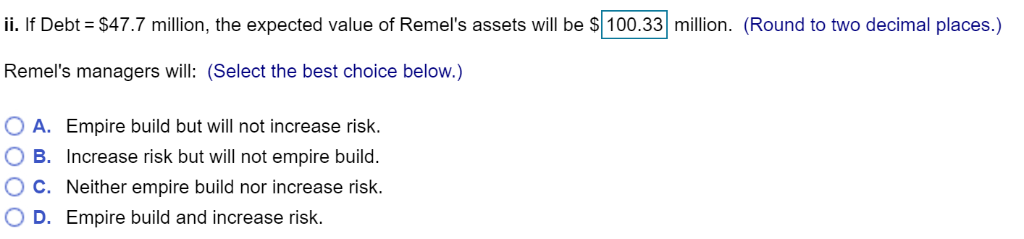 million next year, with each outcome being equally likely. However, managers may