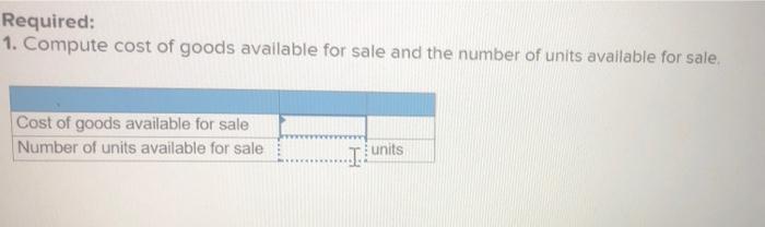 Date Activities Jan. 1 Beginning inventory Feb. 10 Purchase Mar. 13 Purchase