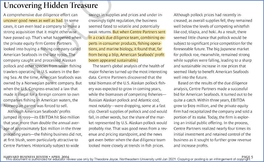 In the case study, When to Walk Away, the author discusses how