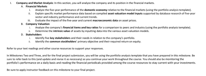 new investment manager of XYZ Tech Company, to produce an investment analysis