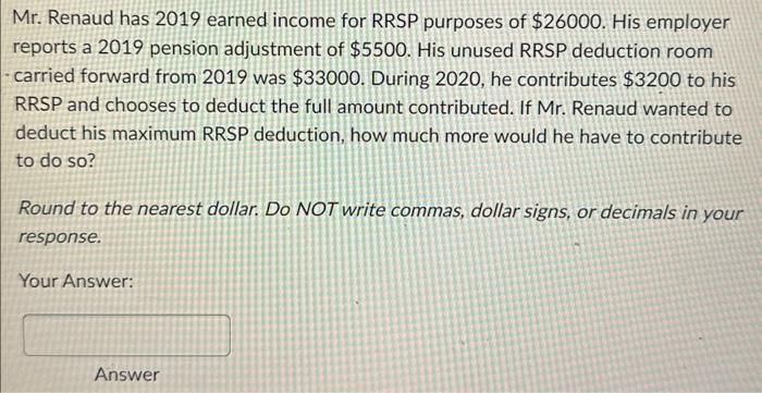 Based on Canada. Answer me step by step please. Asap Mr. Renaud