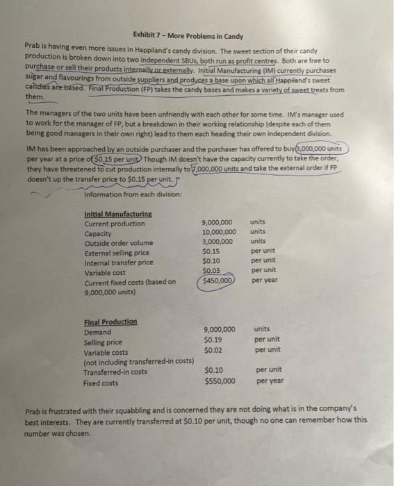 calculate tranfer price by cost method, market based method and negotiated price